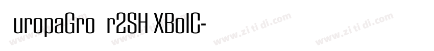 EuropaGroNr2SH XBolC字体转换